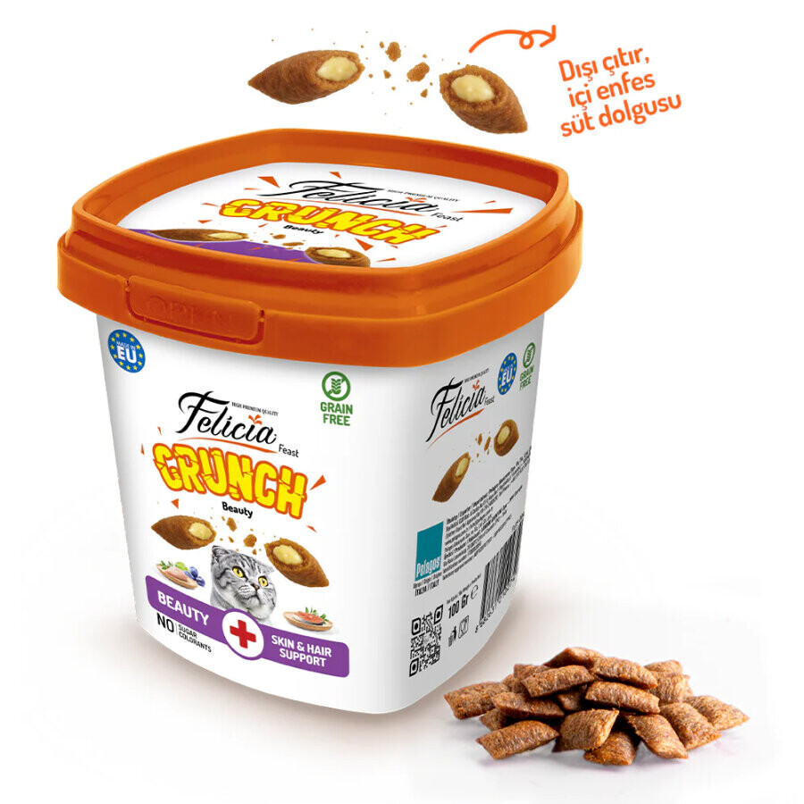 FELICIA - FELİCİA BEAUTY KEDİ CRUNCH ÖDÜL MAMASI 100 GR 6 ADET