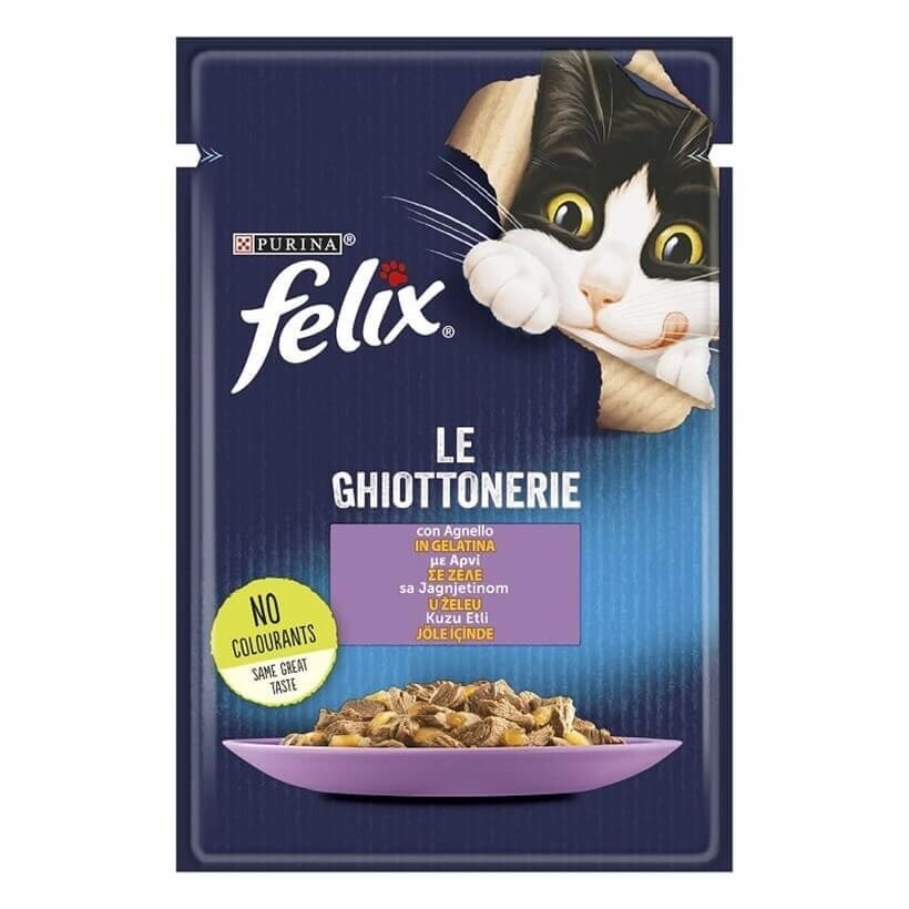 FELIX - FELİX AGAİL KUZU ETLİ KEDİ YAŞ MAMA 85 GR 26'LI