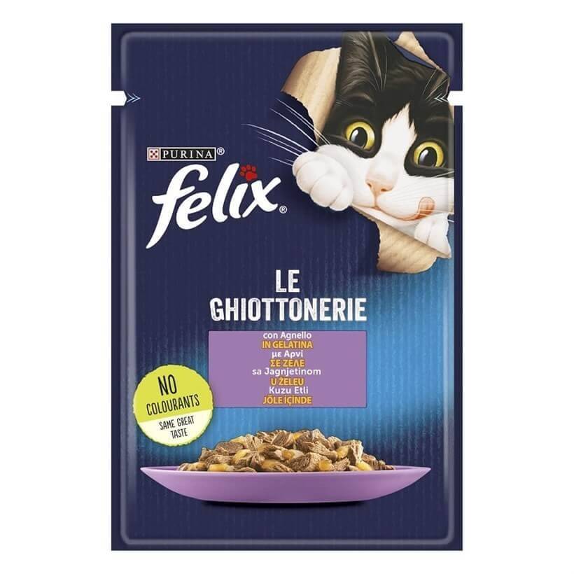 FELİX AGAİL KUZU ETLİ KEDİ YAŞ MAMA 85 GR 26'LI