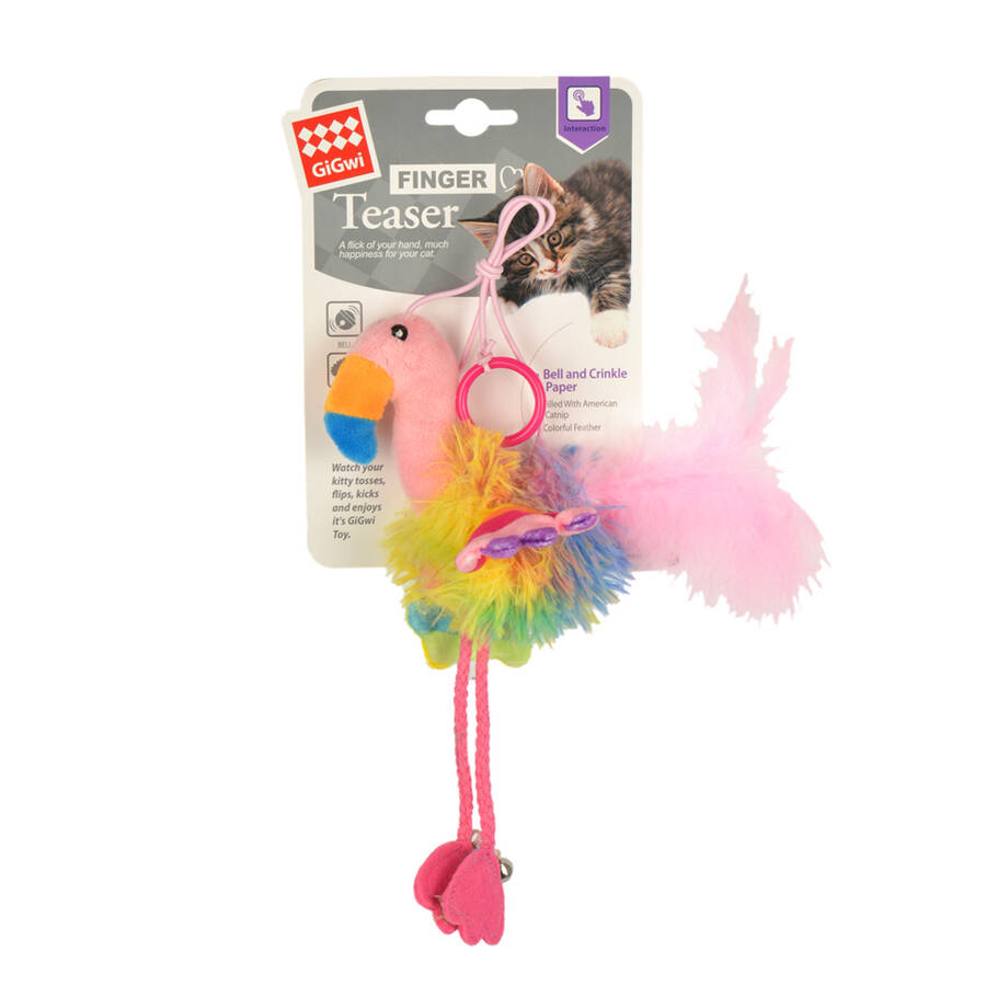 7471 Finger Teaser Flamingo Kedi Oyuncağı