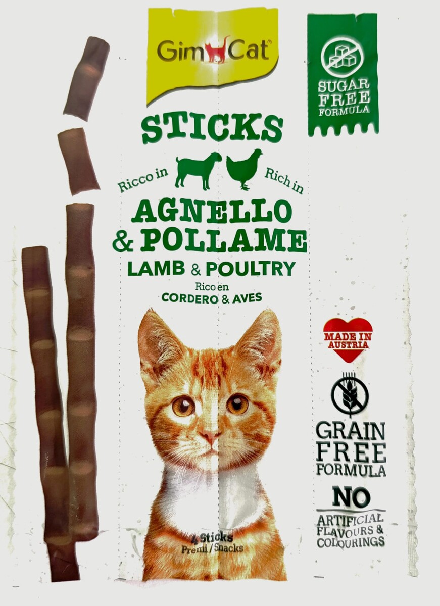 GİMCAT - GİMCAT STİCKS KUZU TAVUK 20 GR