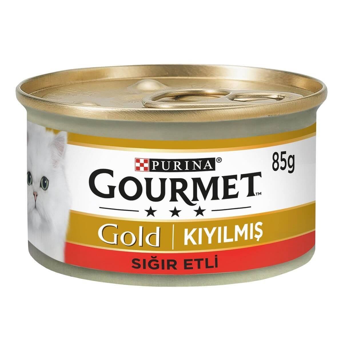 GOURMET GOLD KIYILMIŞ SIĞIR ETLİ KEDİ KONSERVESİ 85 GR 24'LÜ
