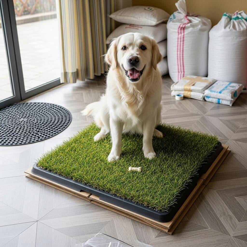 GREENPEE KÖPEK TUVALETİ ÇİMLİ BÜYÜK 61X81