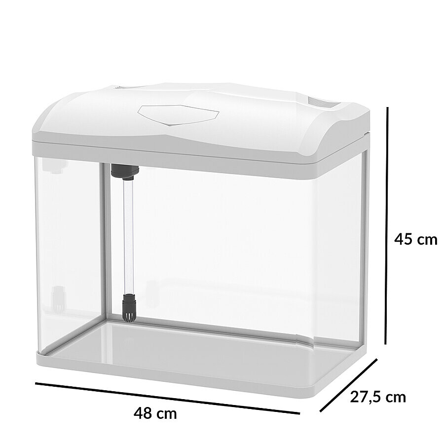  - HAQOS G-448 KOMPLE SET AKVARYUM BEYAZ 45 LT