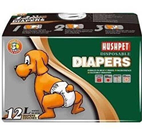 PETPRETTY - HUSHPET KÖPEK ALT TUVALET BEZİ L 12'Lİ 16-25 KG
