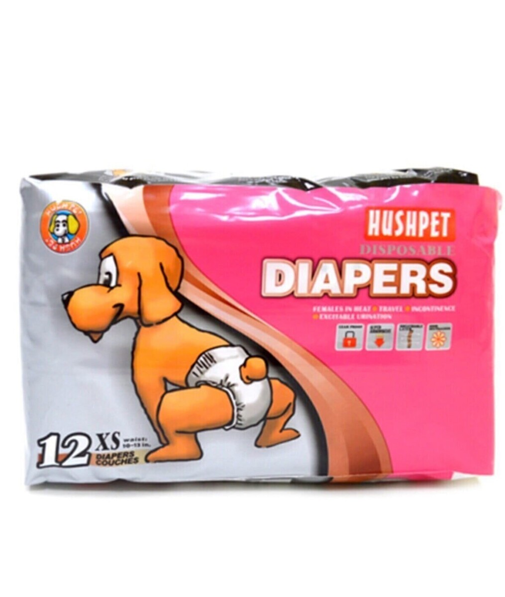 PETPRETTY - HUSHPET KÖPEK ALT TUVALET BEZİ XS 12'Lİ 2-4KG