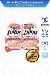  - INABA TWİNS TON BALIKLI,SOMONLU VE TAVUKLU KEDİ ÖDÜL JÖLESİ 35GR 6'LI