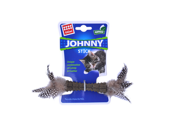  - 7093 Johnny Stick Catnipli Doğal Yeşil Tek Tüylü