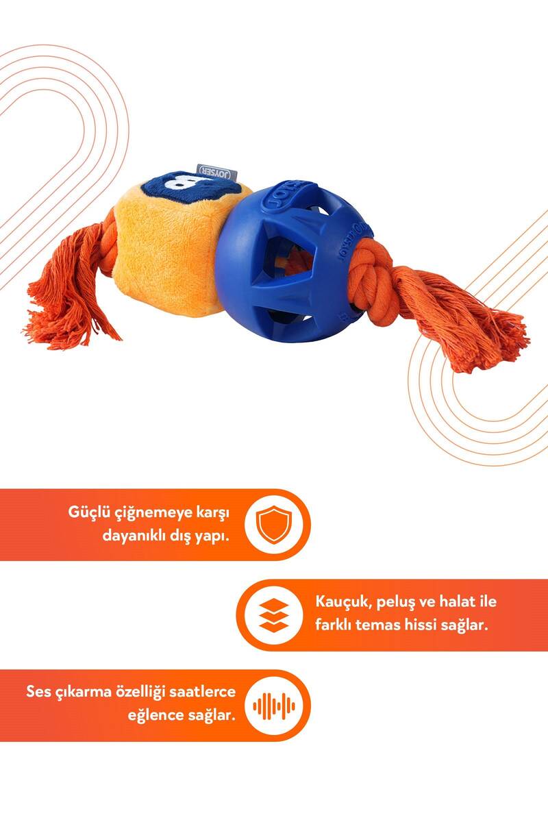 JOYSER 2 KATMANLI KAUÇUK ROBOT KÖPEK OYUNCAĞI