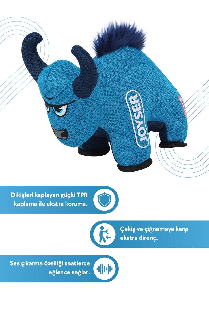 JOYSER BOĞA DAYANIKLI VE HAFİF 2 KATMANLI KÖPEK OYUNCAĞI 27X20