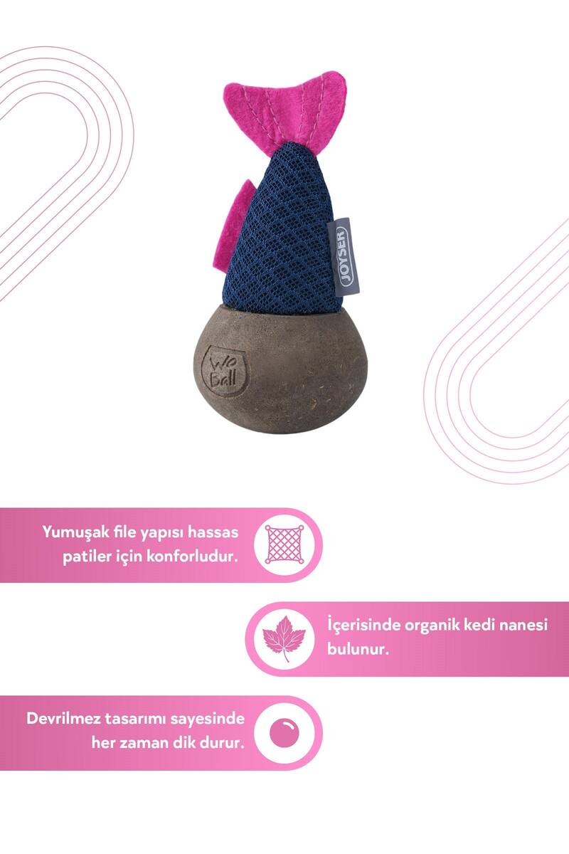 JOYSER CATNİP WOBALL KEDİ OTLU SALLANAN KEDİ OYUNCAĞI 12CM