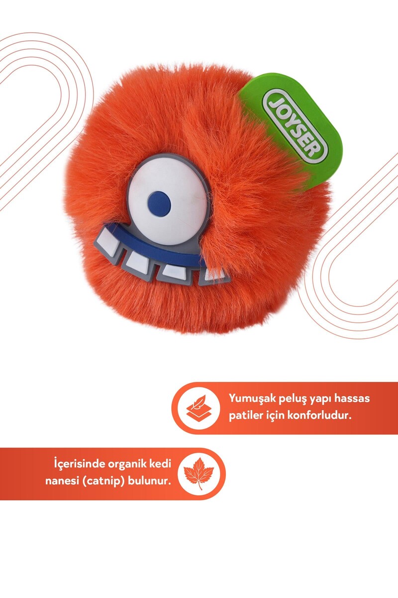 JOYSER CATS MONSTER KEDİ OTLU TURUNCU PELUŞ CANAVAR KEDİ OYUNCAĞI 6CM - Thumbnail