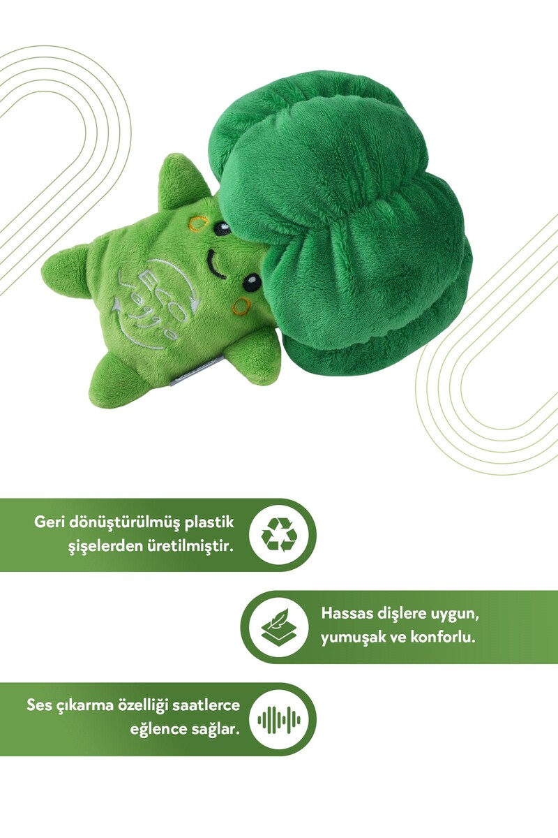 JOYSER ECO VEGGIE BROKOLİ, ÖDÜL MAMALARI İÇİN CEPLİ KÖPEK OYUNCAĞI 16 CM - Thumbnail