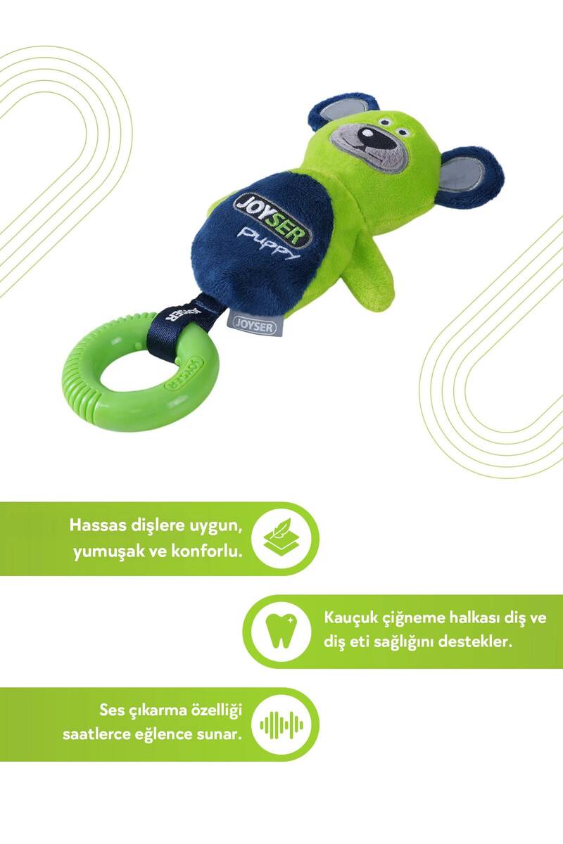 JOYSER HALKALI AYICIK KÖPEK OYUNCAĞI 21 CM