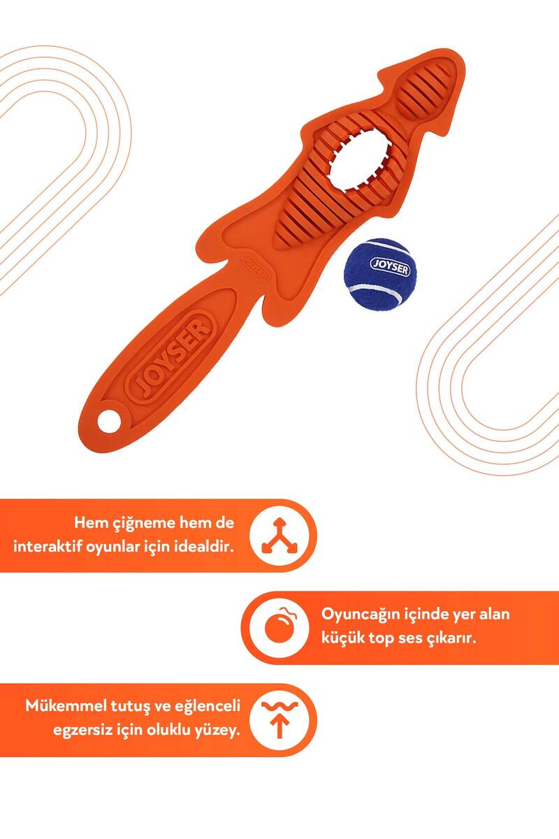 JOYSER KAUÇUK TİLKİ KÖPEK OYUNCAĞI 45X11 CM