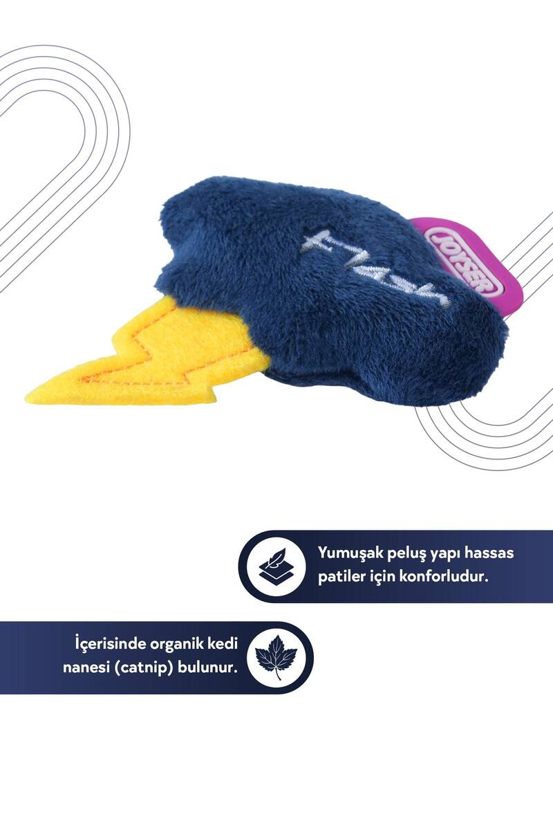 JOYSER KEDİ OTLU YILDIRIM ŞEKLİNDE PELUŞ KEDİ OYUNCAĞI 7.6 CM