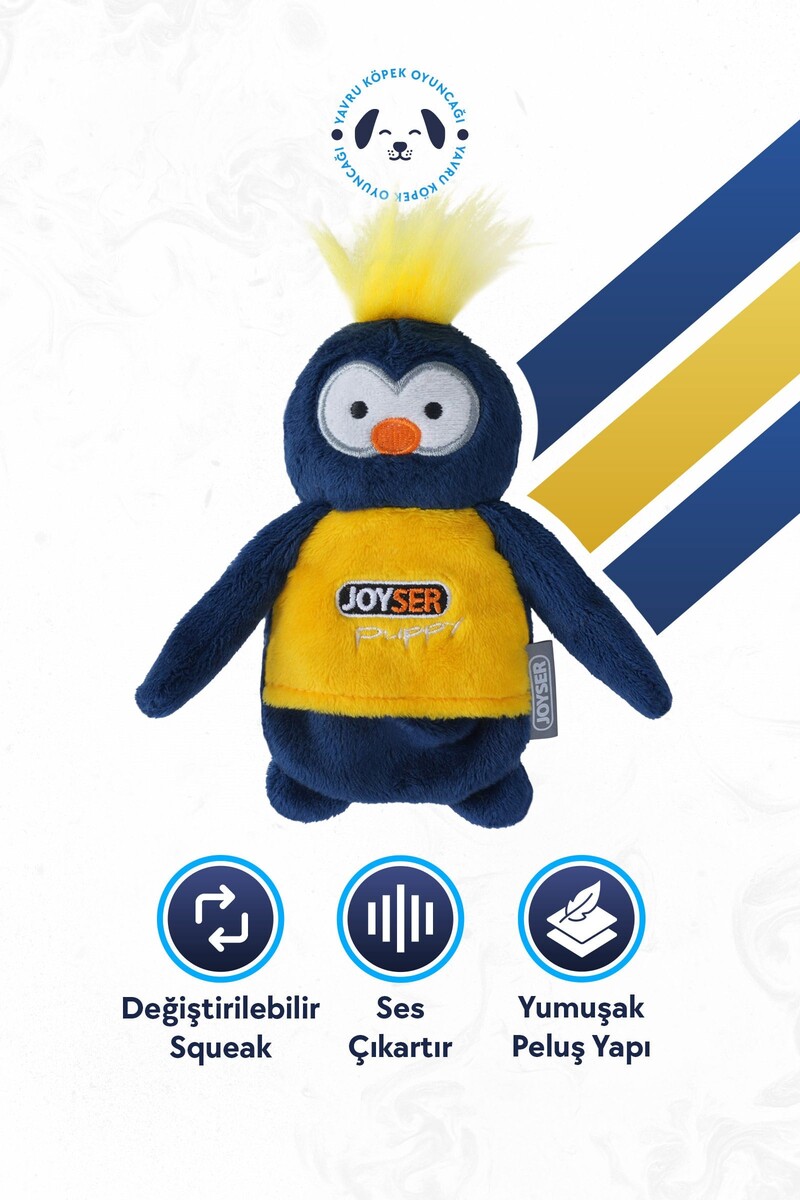  - JOYSER MAYMUN YAVRU KÖPEK OYUNCAĞI LACİVERT/SARI S/M BOY 12 CM