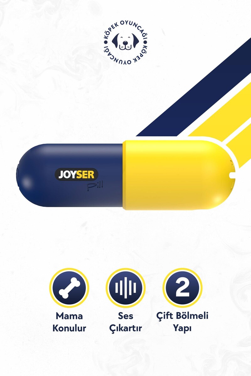  - JOYSER PLUS KAUÇUK HAP ŞEKLİNDE KÖPEK OYUNCAĞI M/L