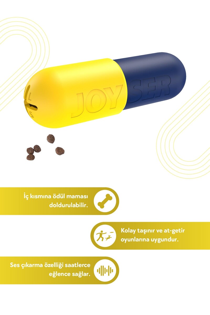 JOYSER PLUS KAUÇUK HAP ŞEKLİNDE KÖPEK OYUNCAĞI M/L - Thumbnail