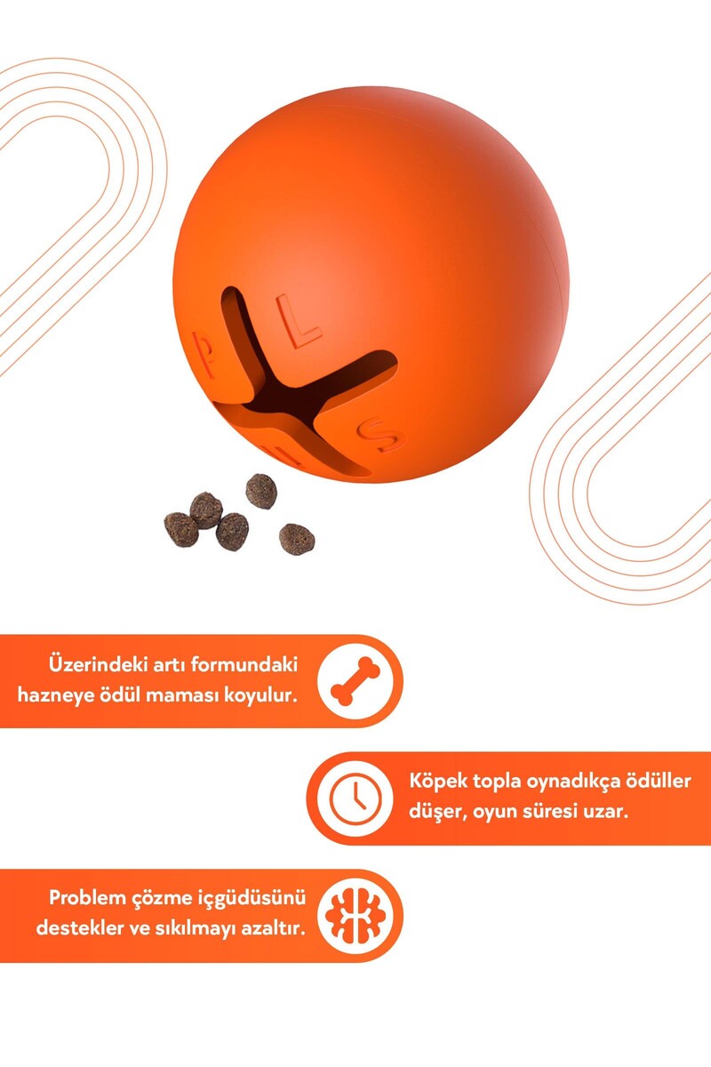 JOYSER PLUS KAUÇUK TOP KÖPEK OYUNCAĞI M/L - Thumbnail