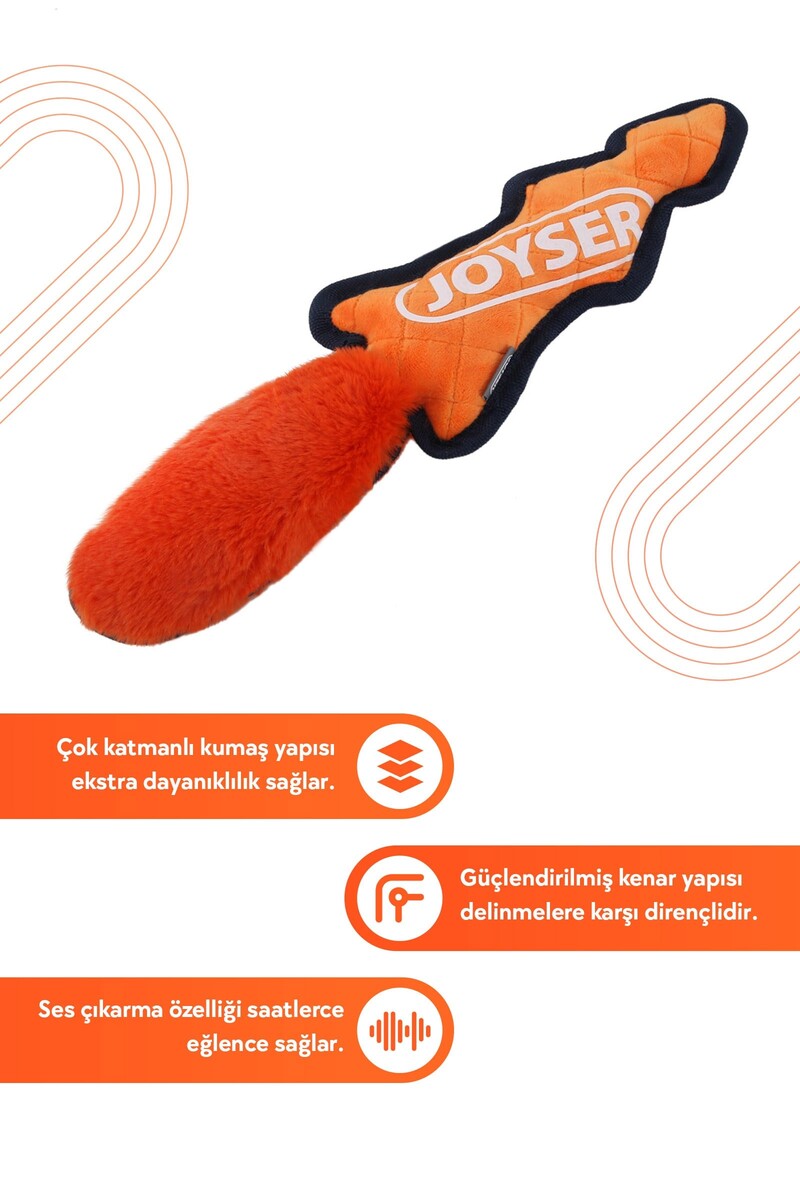 JOYSER SLİMMY PELUŞ TİLKİ KÖPEK OYUNCAĞI 39 CM - Thumbnail