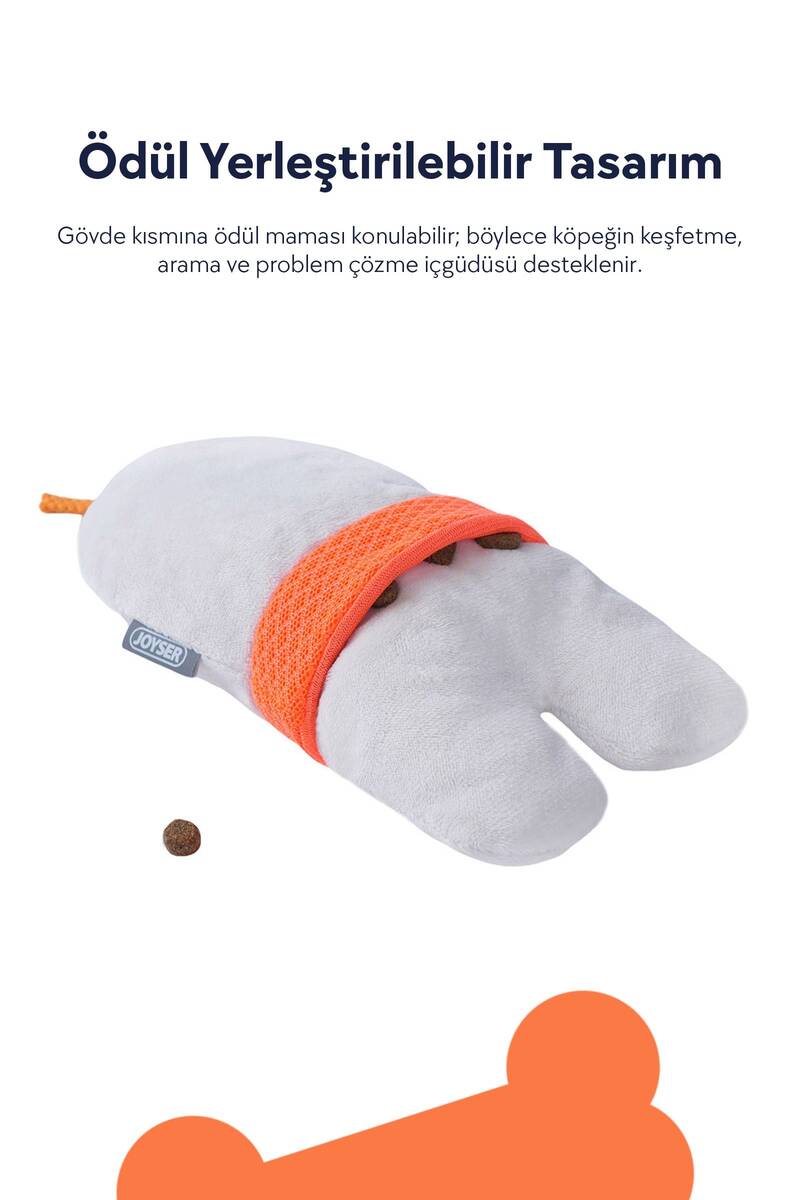 JOYSER SPACE TREATS ASTRONOT ÖDÜL MAMALARI İÇİN FİLE CEPLİ KÖPEK OYUNCAĞI 19CM