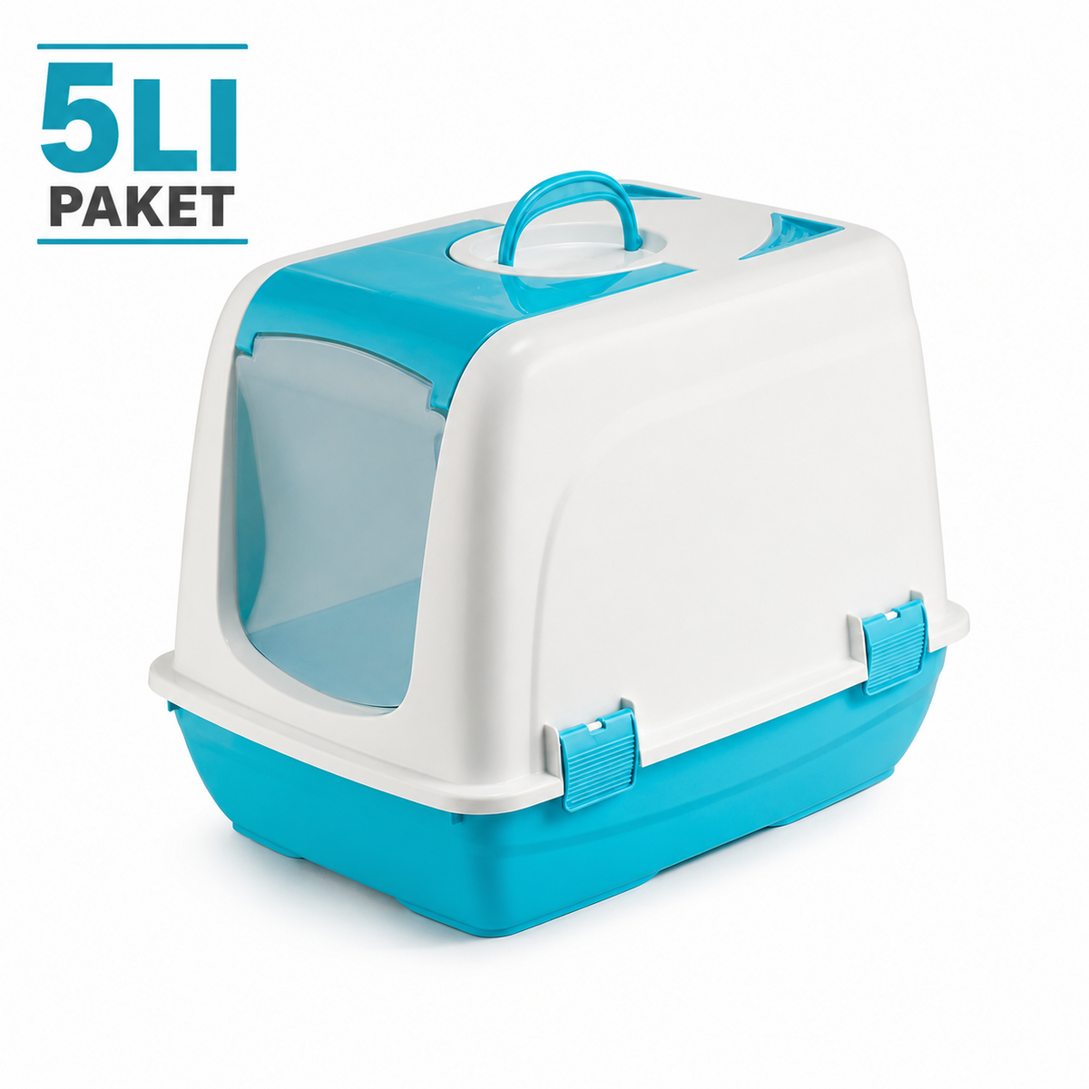  - KAPALI KEDİ TUVALETİ KÜÇÜK ŞNY 5 Lİ PAKET