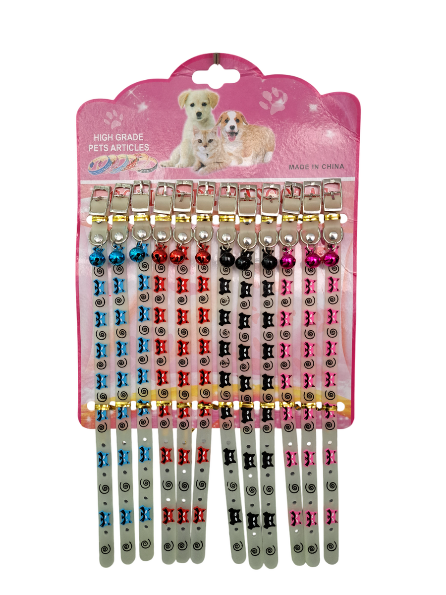  - KEDİ TASMASI ŞEFFAF 12'Lİ PAKET