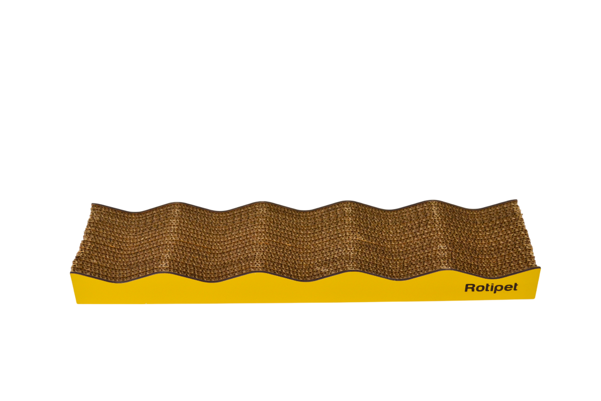 KEDİ TIRMALAMA RTP2020 WAVY SARI 44x11x4CM 