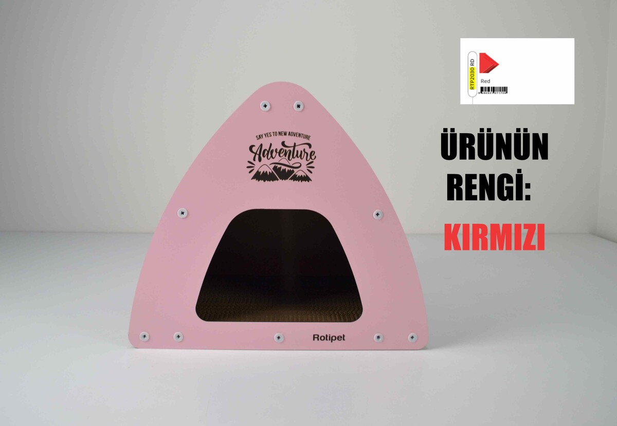  - KEDİ TIRMALAMA RTP2030 JUNGLE KIRMIZI 41X46X30.5 CM 