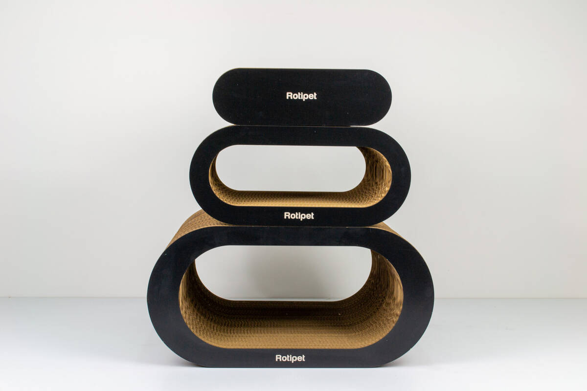 KEDİ TIRMALAMA RTP2049 THETA SİYAH 54X34X50CM 