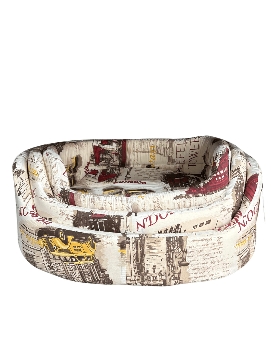  - KUMAŞ ÜÇLÜ SET LONDON DESEN YATAK 