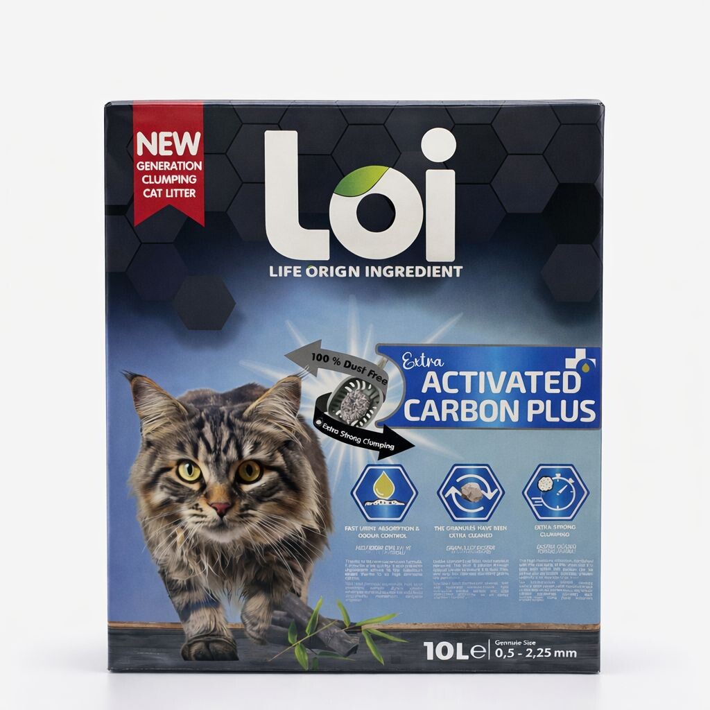  - LOI EXTRA AKTİF KARBON PLUS KEDİ KUMU 10 LT