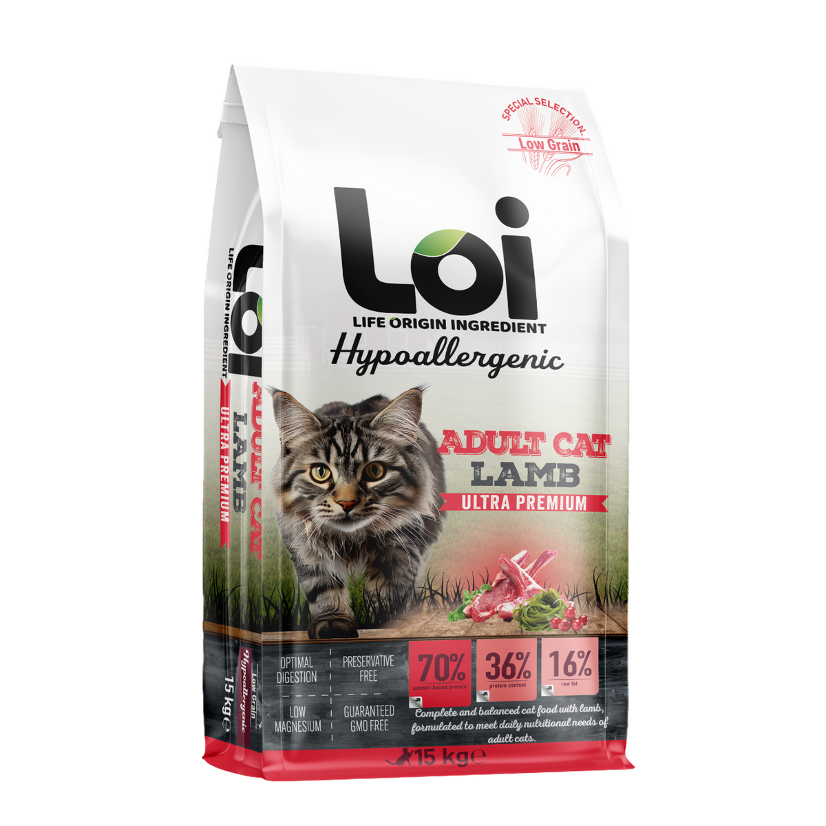  - LOI KEDİ KUZULU 15 KG (KDV DAHİL FİYATTIR)