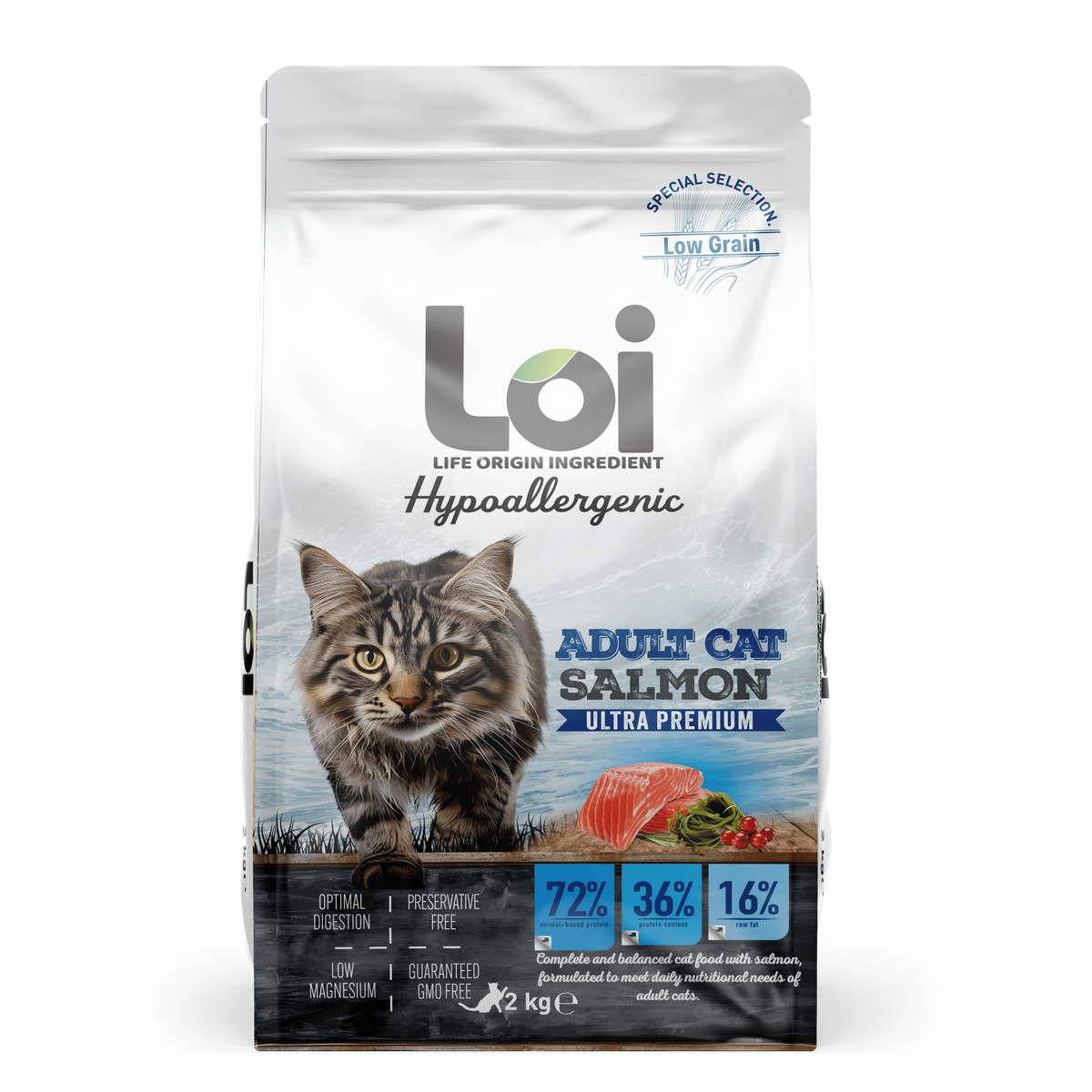  - LOI KEDİ SOMONLU 2 KG (KDV DAHİL FİYATTIR)