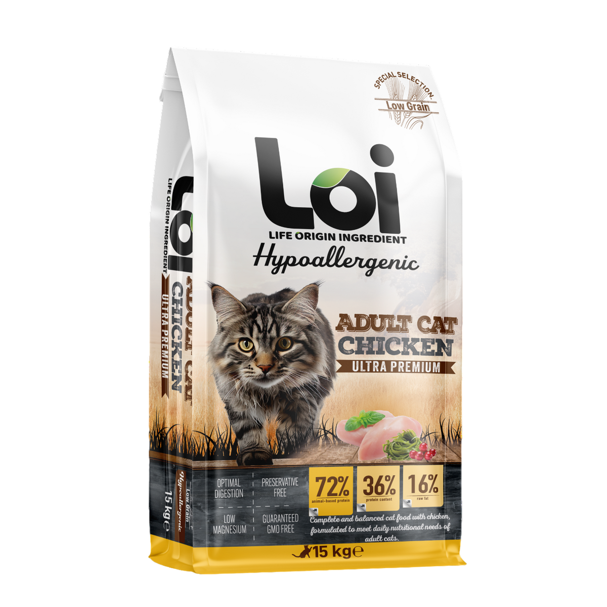 LOI - LOI KEDİ TAVUKLU 15 KG 