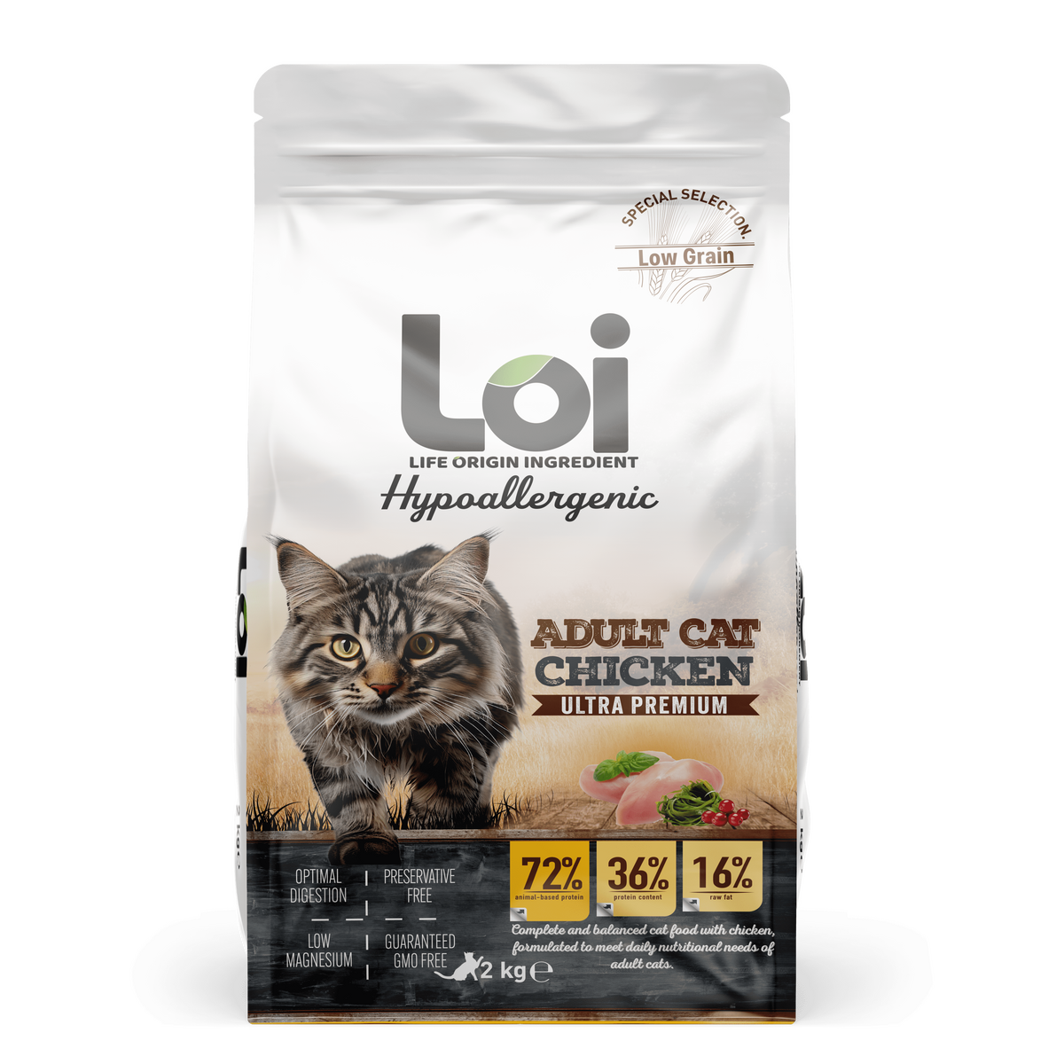  - LOI KEDİ TAVUKLU 2 KG 