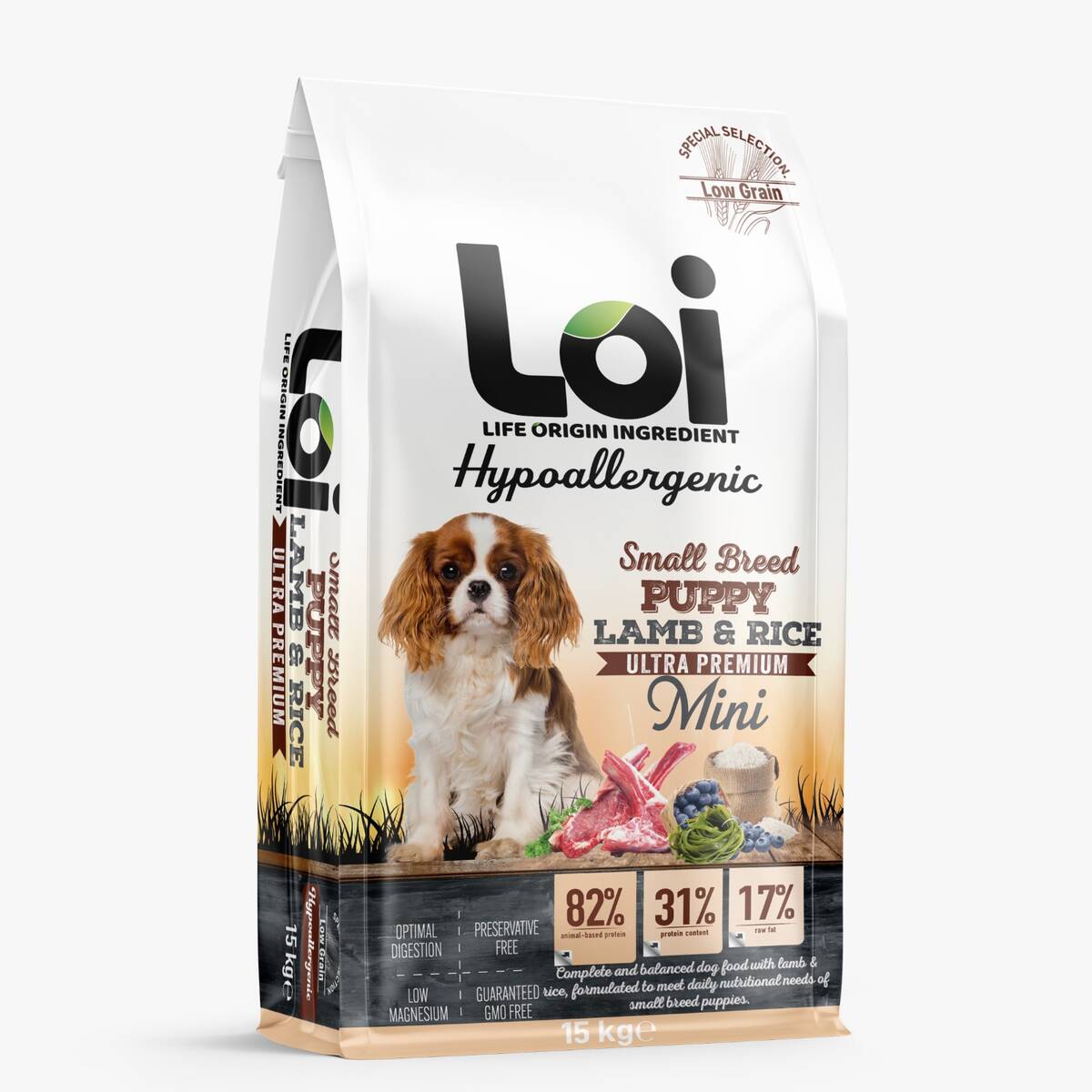 LOI MİNİ IRK YAVRU KÖPEK KUZULU 15 KG