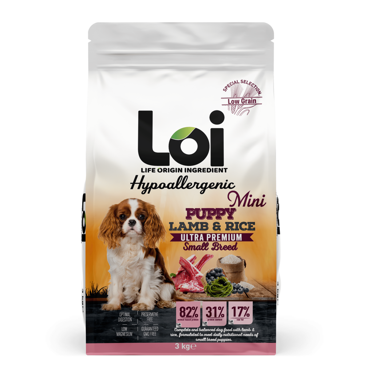  - LOI MİNİ PUPY KUZU ETLİ 3 KG (KDV DAHİL FİYATTIR)