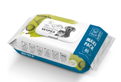  - M-PETS AVOCADO KEDİ/KÖPEKLER İÇİN TEMİZLİK MENDİLİ 80Lİ