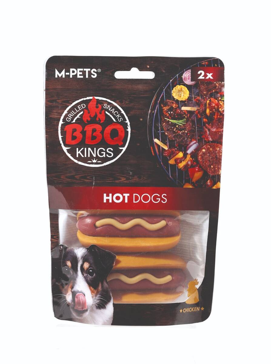 M-PETS BBQ KINGS HOT DOGS CHICKEN ÖDÜL 135GR
