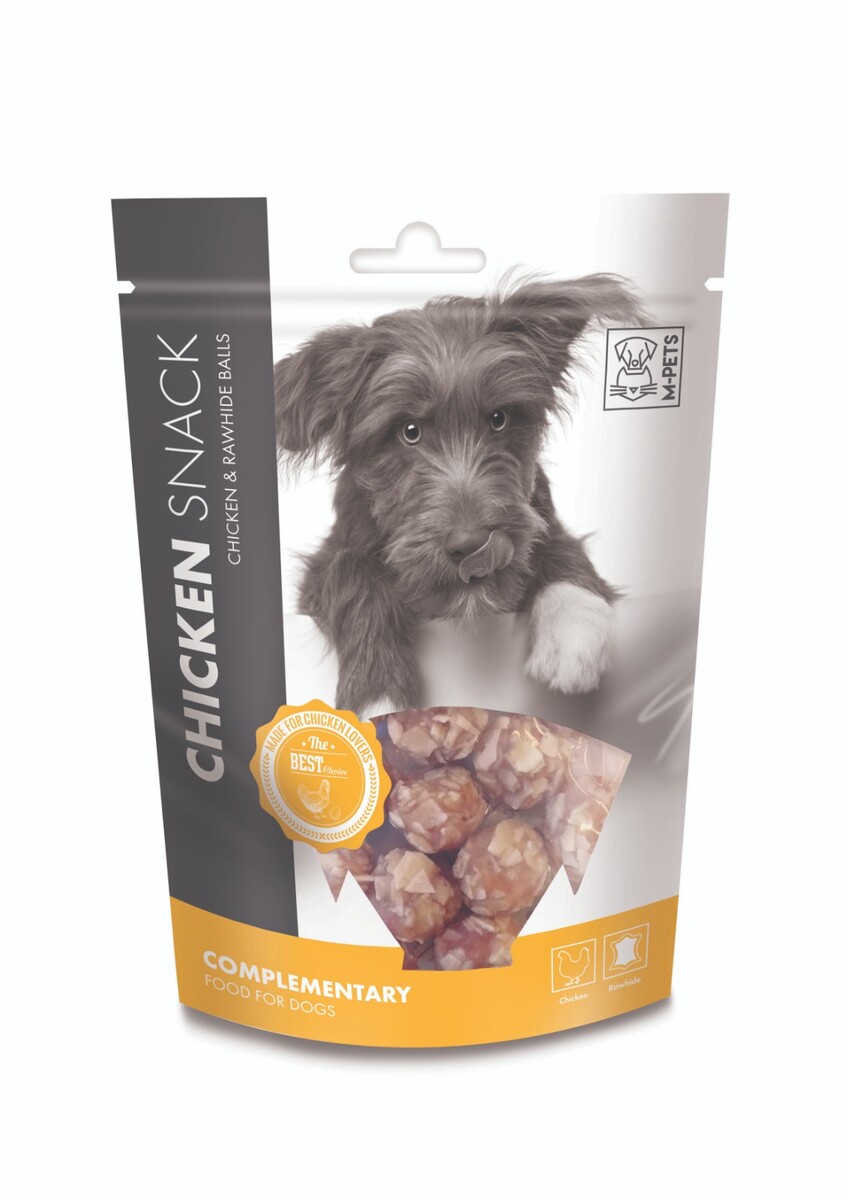  - M-PETS CHICKEN & RAWHIDE BALLS KÖPEK ÖDÜLÜ 80GR