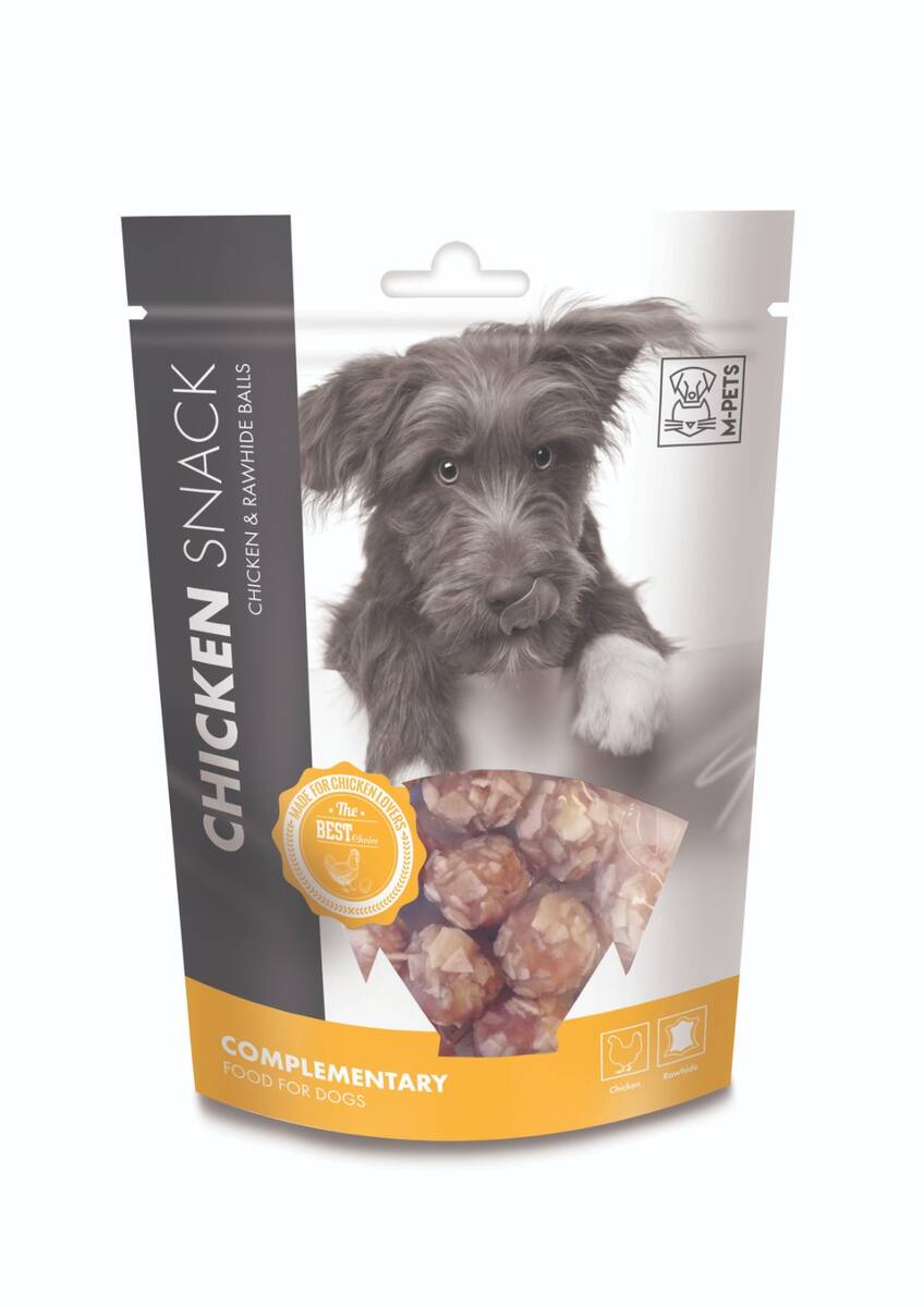 M-PETS CHICKEN & RAWHIDE BALLS KÖPEK ÖDÜLÜ 80GR