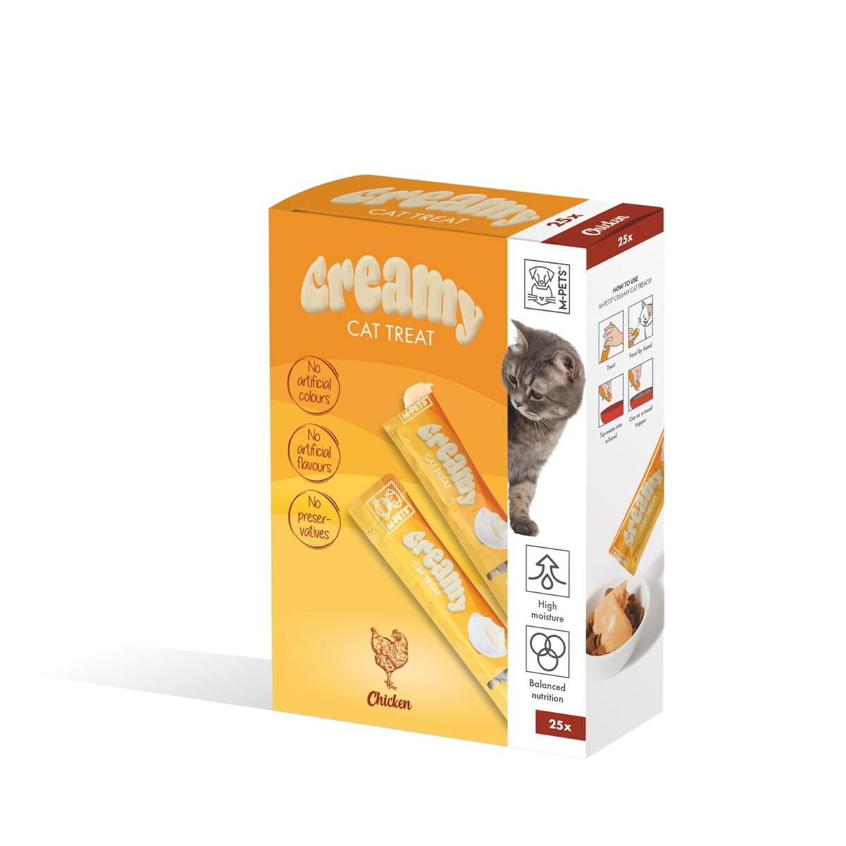  - M-PETS CREAMY TAVUKLU KEDİ ÖDÜLÜ 25X15 GR