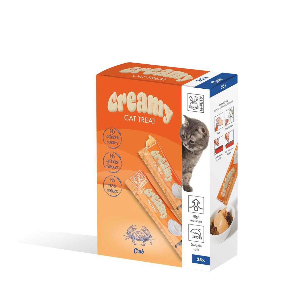 M-PETS CREAMY YENGEÇLİ KEDİ ÖDÜLÜ 25X15GR