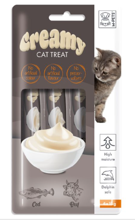  - M-PETS CREMY MORİNA BALIKLI BİFTEKLİ KEDİ ÖDÜLÜ 4*15GR