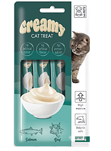M-PETS CREMY SOMON BALIKLI BİFTEKLİ KEDİ ÖDÜLÜ 4*15GR