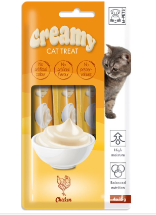 M-PETS CREMY TAVUKLU KEDİ ÖDÜLÜ 4*15GR