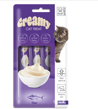  - M-PETS CREMY TON BALIKLI KEDİ ÖDÜLÜ 4*15GR