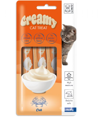 M-PETS CREMY YENGEÇLİ KEDİ ÖDÜLÜ 4*15GR